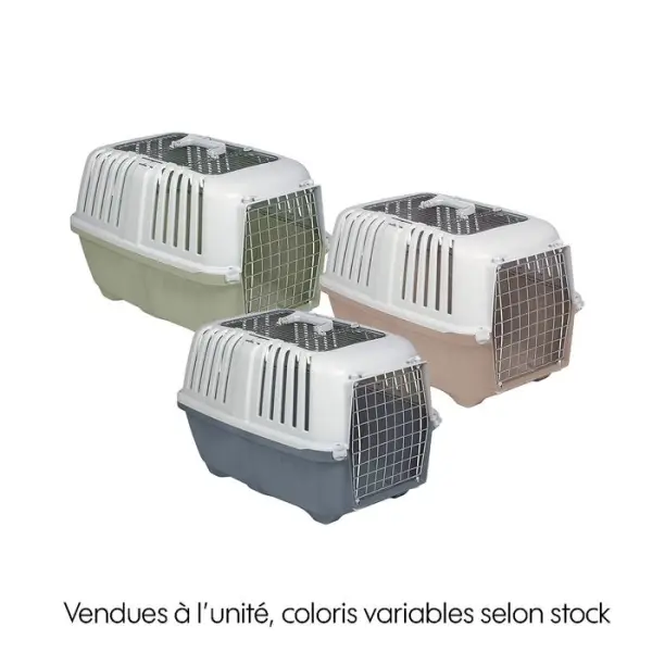 Caisse de transport pour chien Pratiko 3, coloris variables - 60x39cm