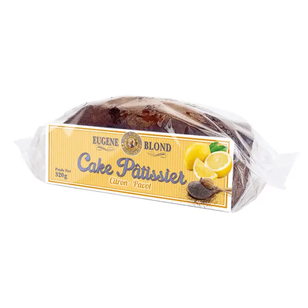 Cake pâtissier au citron et au pavot - 320g