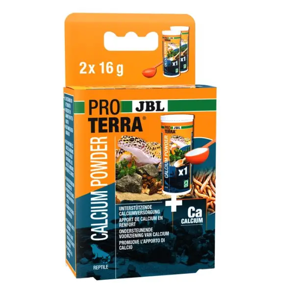 Calcium Powder, complément de minéraux pour reptiles : 2x16g