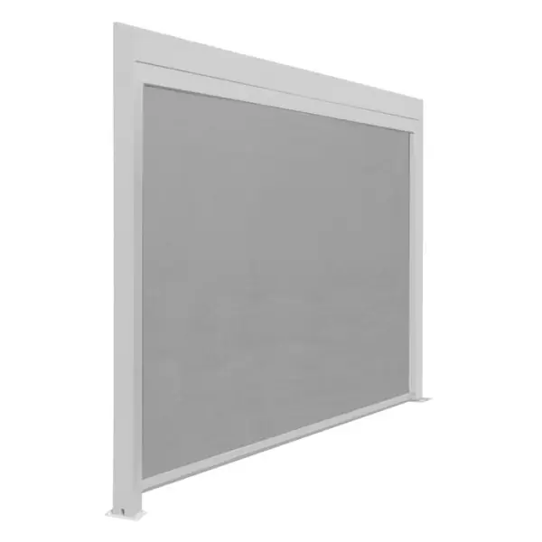 Rideau pour pergola blanc - 3 m
