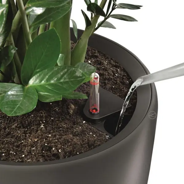 Pot Rondo, coloris anthracite métallisé D.32cm