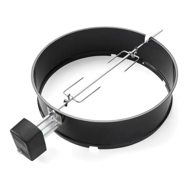 Rôtissoire pour barbecue à charbon en acier noir - D.57 cm