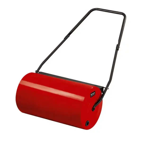 Rouleau à gazon : métal, rouge, l.57xd.32cm
