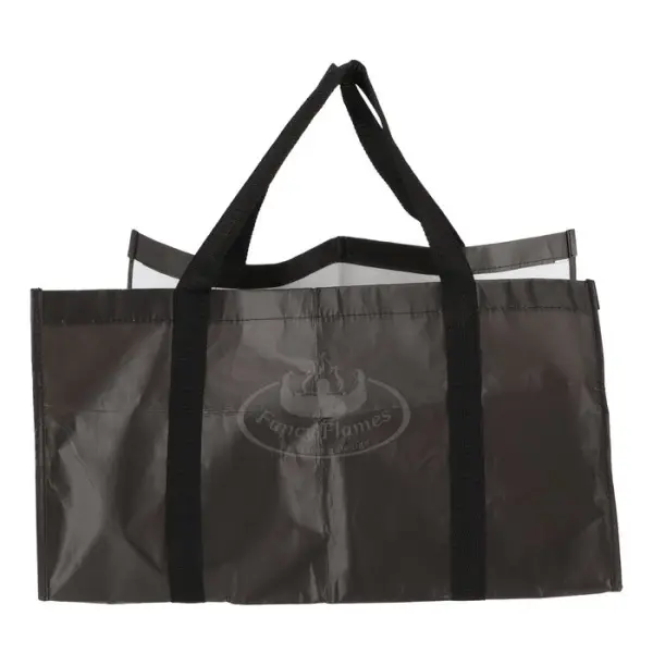 Sac à buches, coloris noir - 55x28xH.30cm