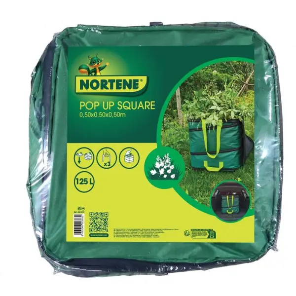 Sac pour les déchets du jardin Pop up Square 125 litres