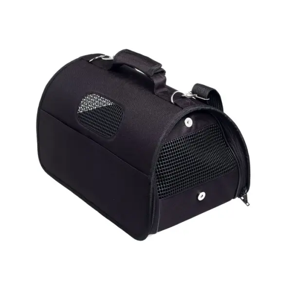Sac transport urban petit et moyen chien noir : l 48 x l 28 x h 28 cm