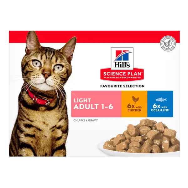 Sachet chat Adulte Light multipack 12 x 85g