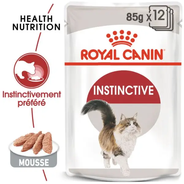 Mousse chat Adulte de 1 à 7 ans Instinctive 12x85g