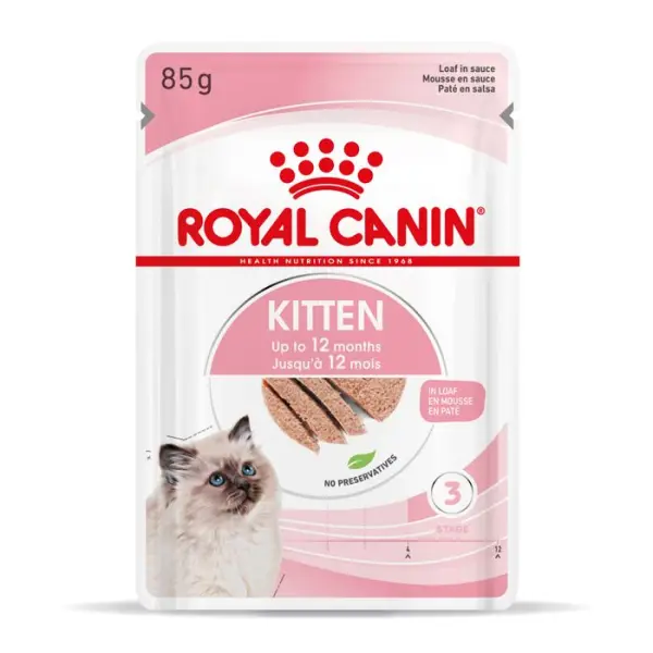 Mousse chaton Kitten de 4 à 12 mois 12x85g