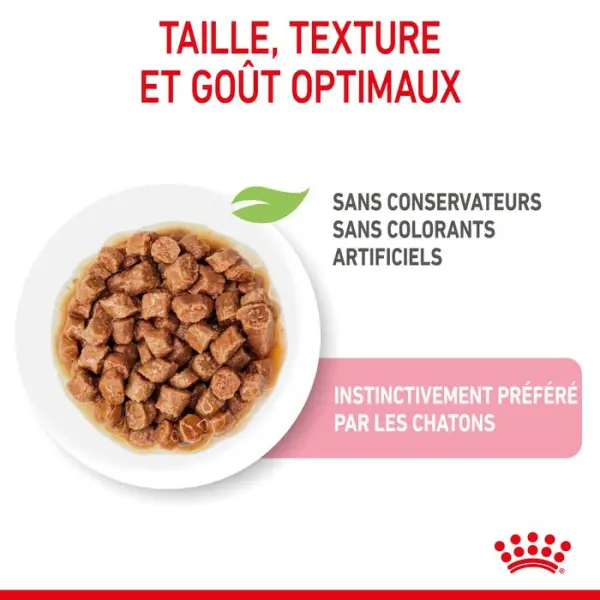 Bouchées sauce chaton stérilisé 6 à 12 mois 12x85g