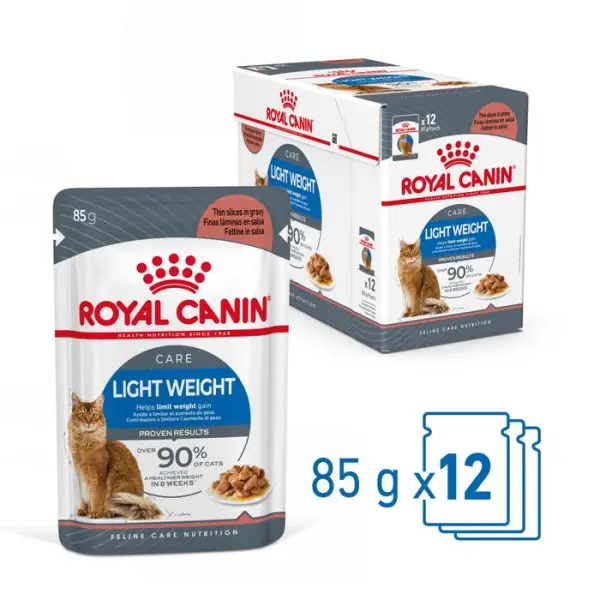 Bouchées sauce chat limite prise du poids Light Weight 12x85g