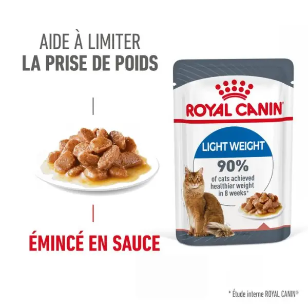 Bouchées sauce chat limite prise du poids Light Weight 12x85g
