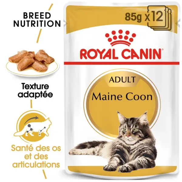 Mousse chat Maine Coon Adulte 12x85g