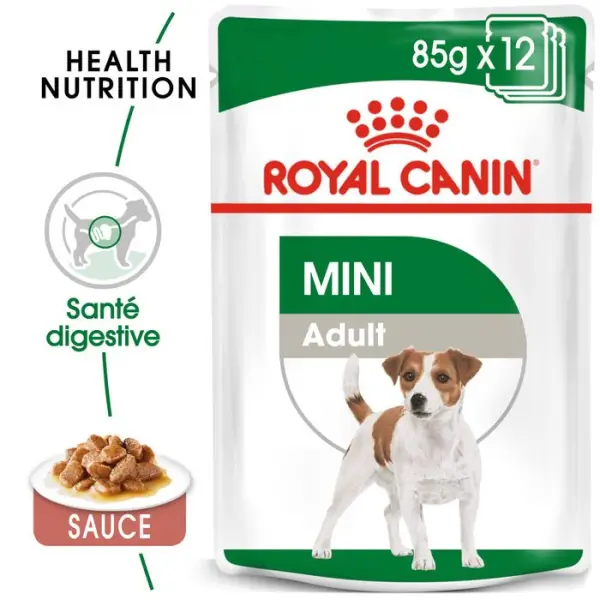 Sachet Mini mousse pour chien petite taille 10 mois-8 ans - 85 g x 12