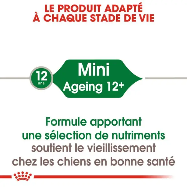 Sachet Mini Ageing en mousse pour chien 12 ans et plus - 85 g x 12