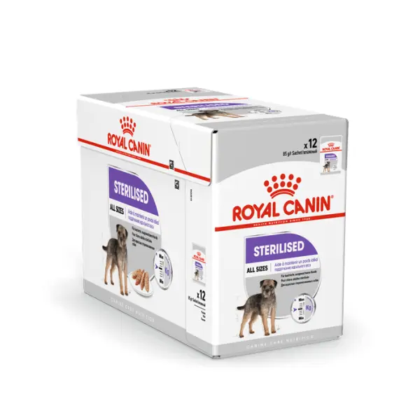 Sachet Sterilized en mousse pour chien stérilisé - 85 g x 12