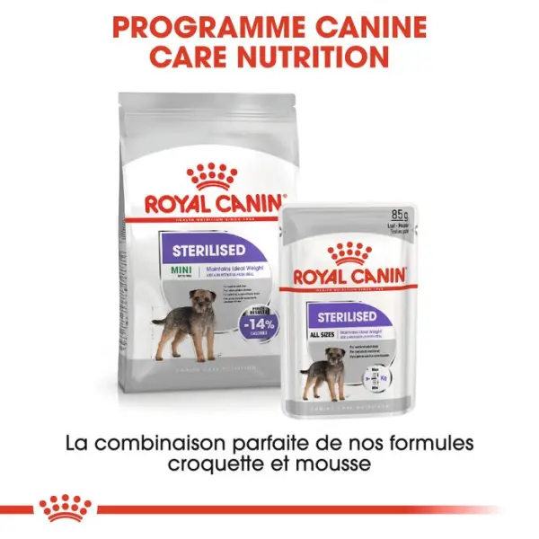 Sachet Sterilized en mousse pour chien stérilisé - 85 g x 12