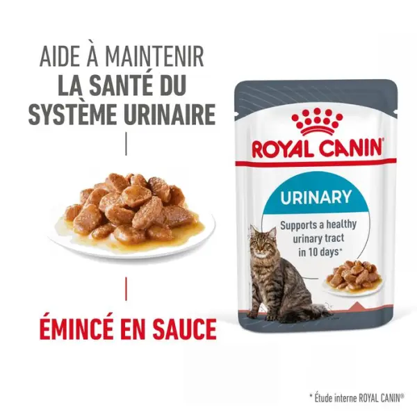 Bouchées en sauce chat Adulte santé urinaire Urinary 12x85g