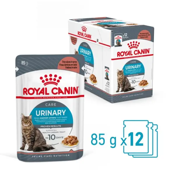 Bouchées en sauce chat Adulte santé urinaire Urinary 12x85g