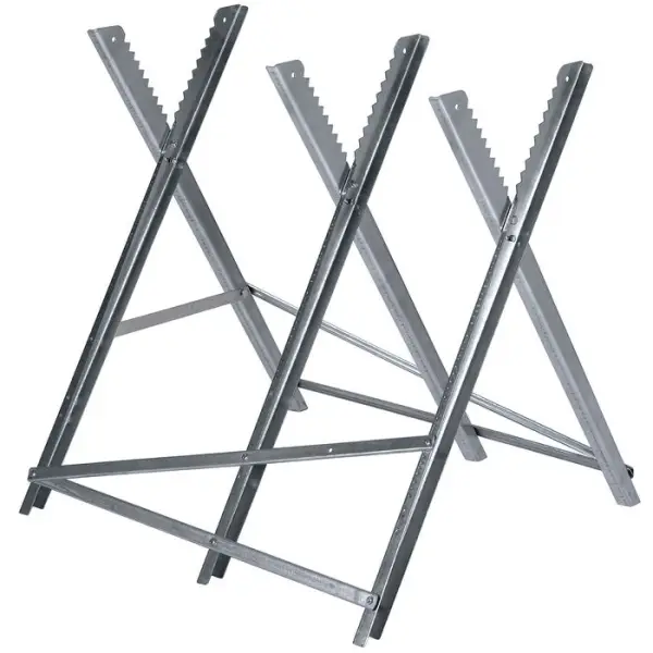 Chevalet de tronçonnage en acier galvanisé 10x101 h 80 cm