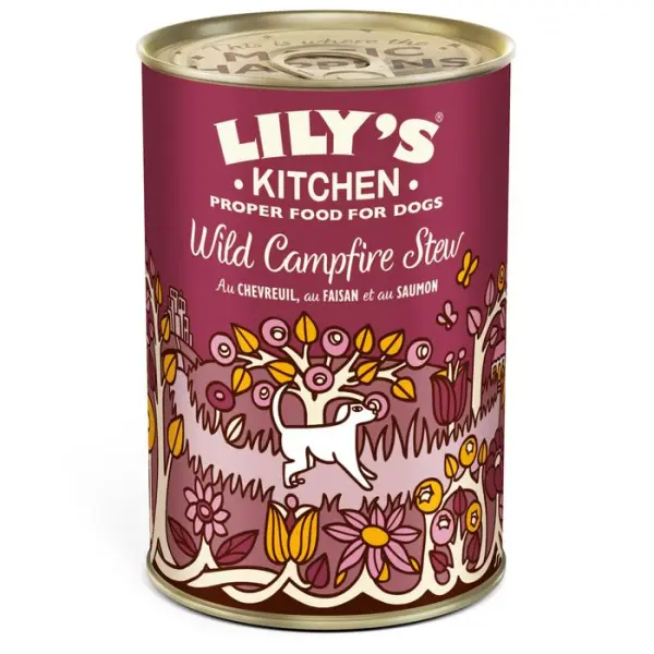 Pâtée pour chien : Wild Campfire Stew, gibier, faisan et saumon - 400g