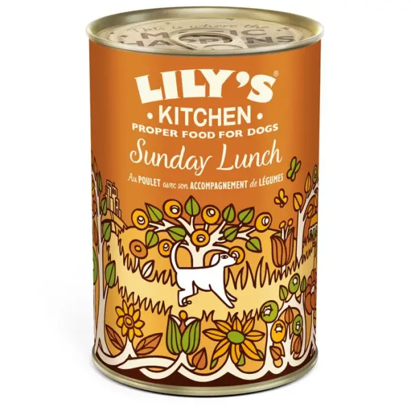 Pâtée pour chien : Sunday Lunch, poulet et légumes - 400g