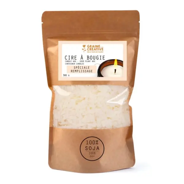 Cire végétale remplis soja 380 g