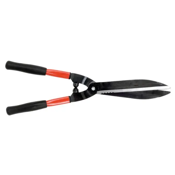 Cisaille à haie lame crantée et manche court en acier trempé - L57 cm