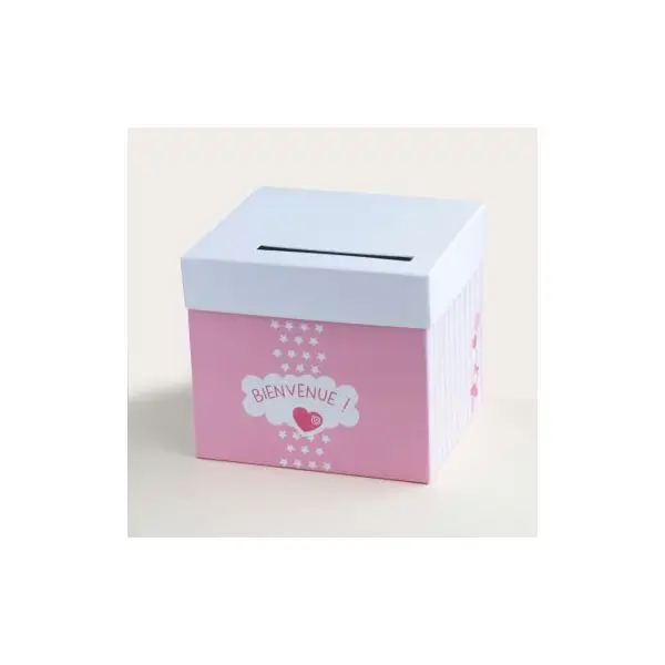 Urne "Bienvenue" - Rose