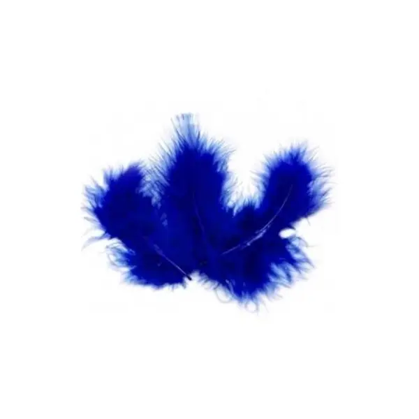 Sachet de 20 Plumes Décoratives - Bleu Roi