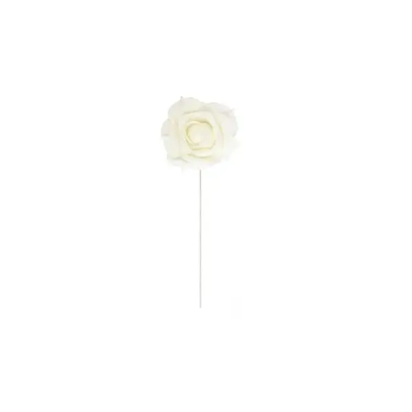 2 Roses sur Tige - Ivoire