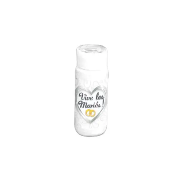 Tube à bulles "Vive les Mariés"