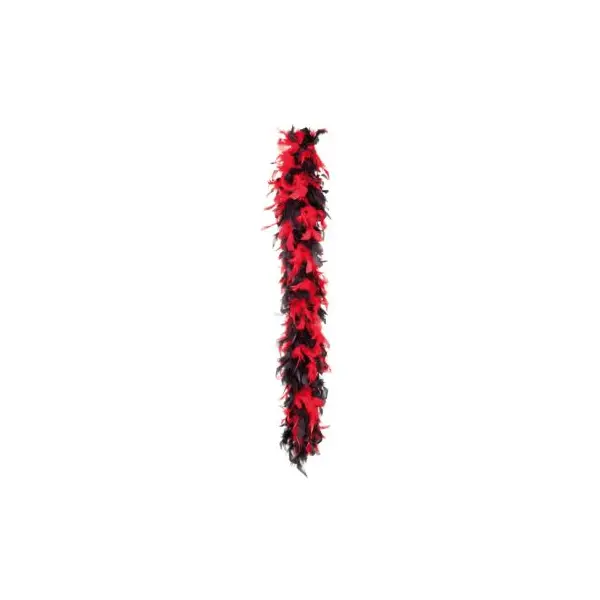 Boa Plumes Halloween Rouge et Noir