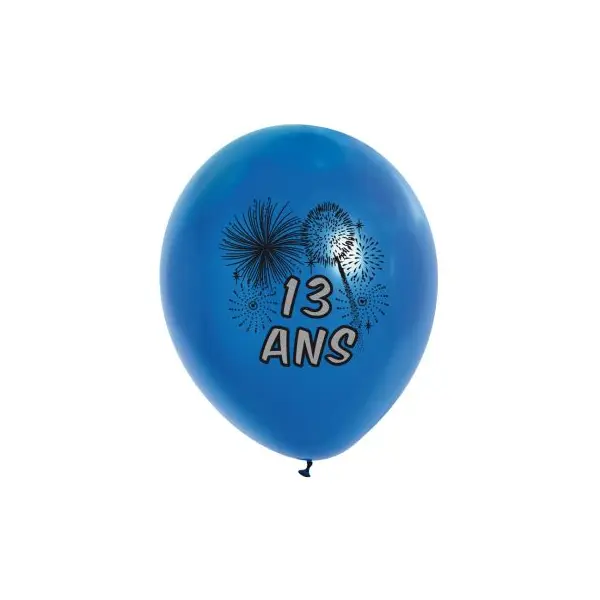 10 Ballons de Baudruche multicolore 13 ans