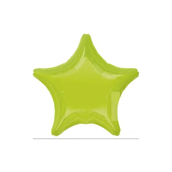 Ballon Métallique Hélium Etoile - Vert Citron