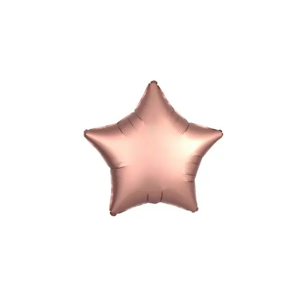 Ballon Hélium Etoile Satiné Rose Cuivré