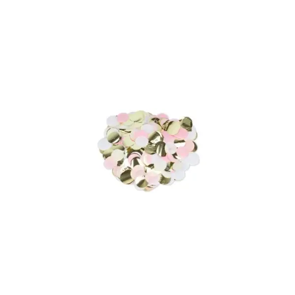 Gros Confettis - Rose, Blanc et Or