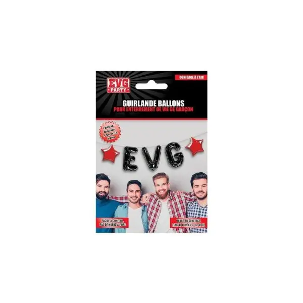 Guirlande ballons - Enterrement de vie de garçon (EVG)