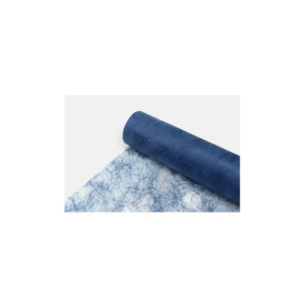 Chemin de Table Intissé 30 cm x 5 M - Bleu Foncé