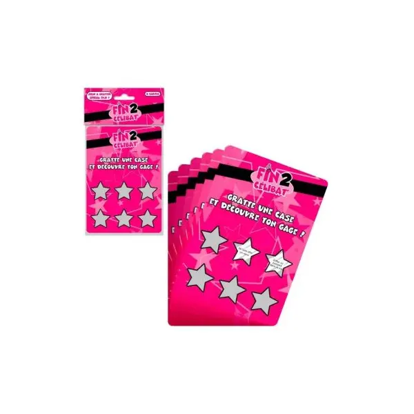 6 Cartes à Gratter - Enterrement de Vie de Jeune Fille