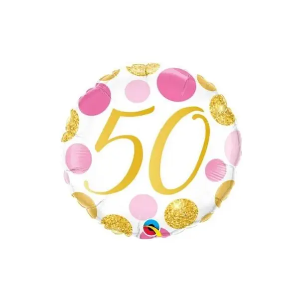 Ballon métallisé 46 cm ⌀ - 50 ans