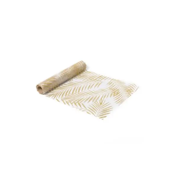 Chemin de Table Palmier Pailletes Or