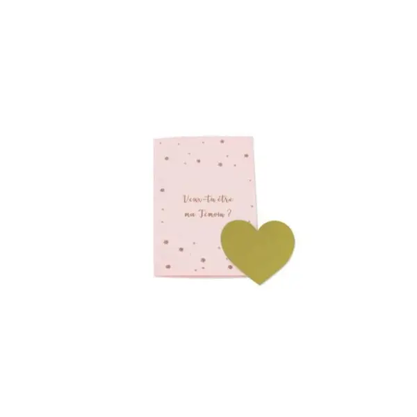 2 Cartes à Gratter - Veux tu être ma témoin - Rose Gold