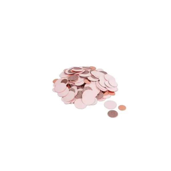 Confettis de Table - Paillettes Rose Gold et Rose Pastel Mat