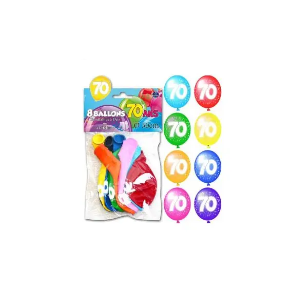 Ballons de Baudruche Anniversaire 70 ans