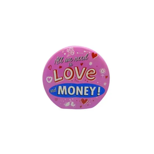 1 Tirelire Ronde "Love and Money"