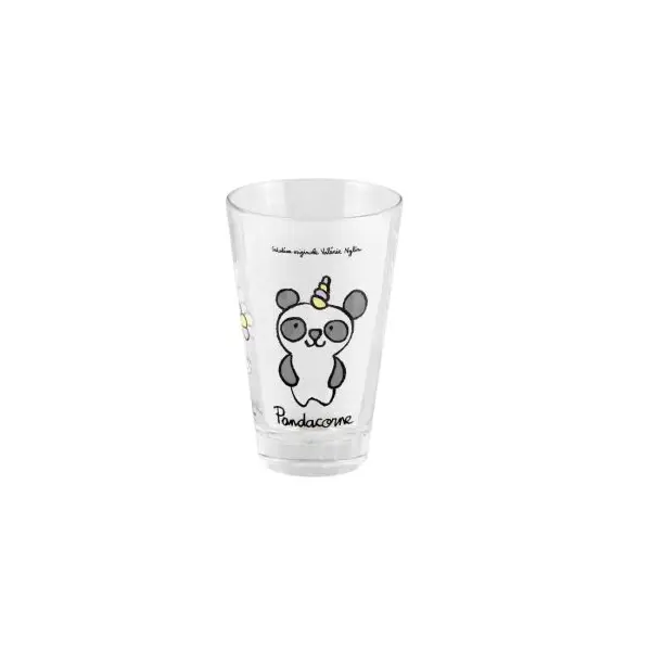 Verre PoneyPlume Pandacorne et Lapoulette - Derrière La Porte