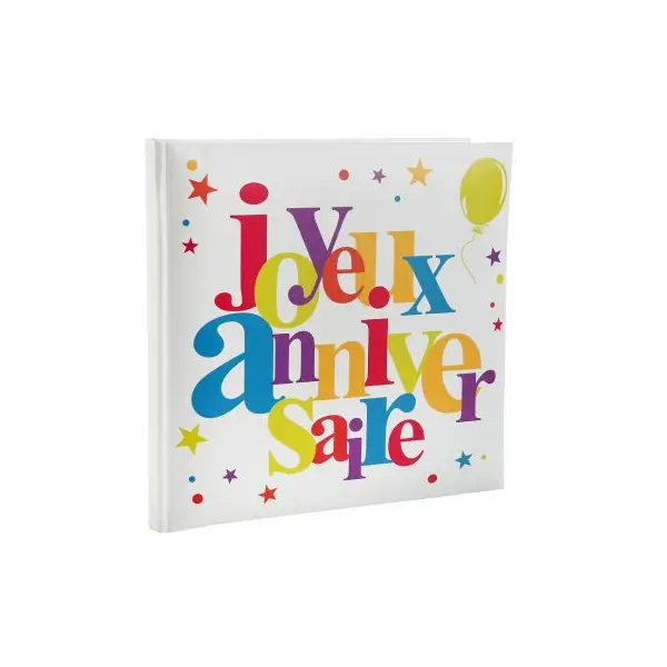 Livre d'Or "Joyeux Anniversaire" - Multicolore