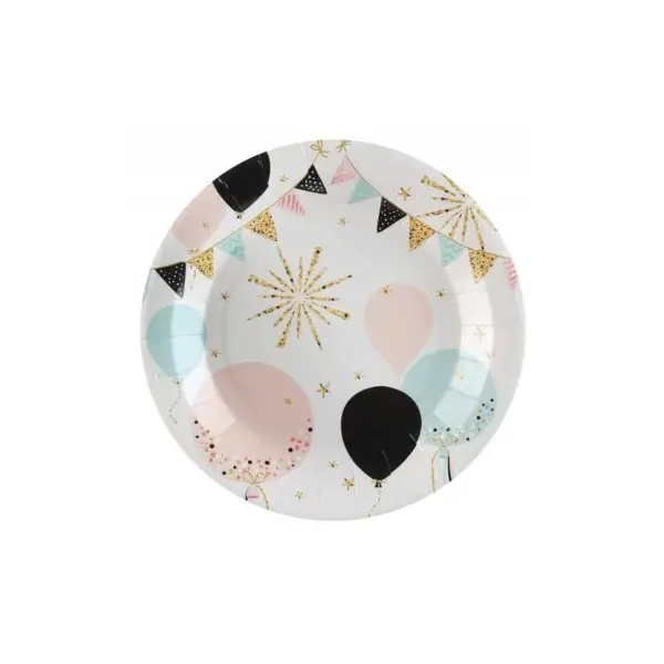 Lot de 10 Assiettes Paillettes