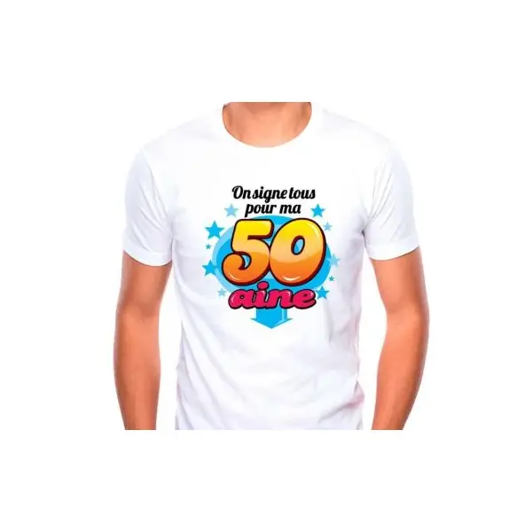 T-Shirt "On signe tous" 50 ans